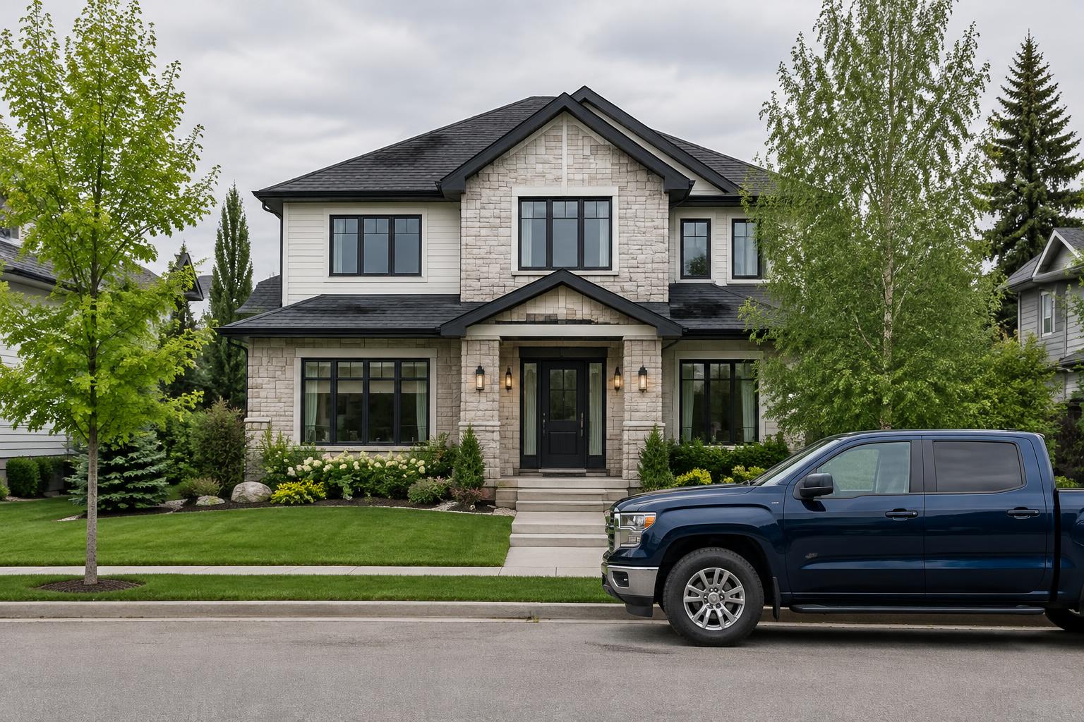 Illustrative image of a clean premium home exterior